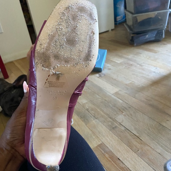 RED PEEP TOE BOOTIE - Picture 2 of 3